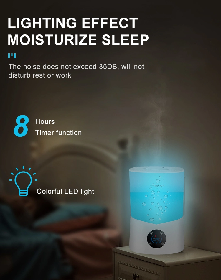 25W Household Top Fill Water Humidifier with Touch Control