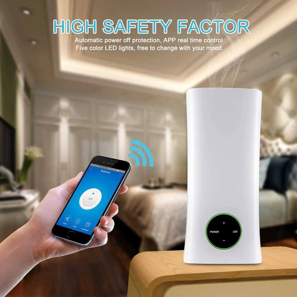 Voice Control Ultrasonic Humidifier Works with Alexa Google Assistant Home