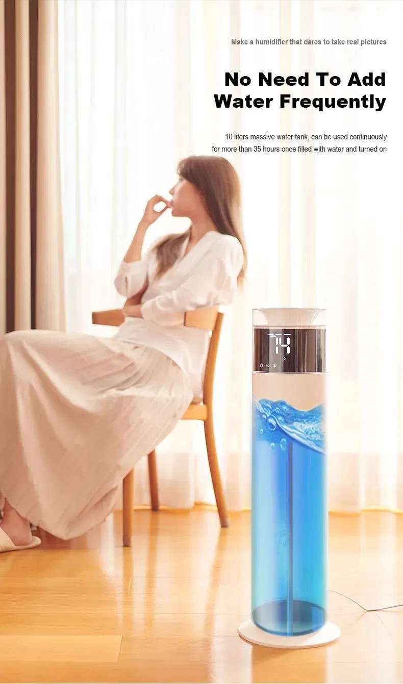 Mzd Cool and Warm Mist Ultrasonic Floor Humidifier