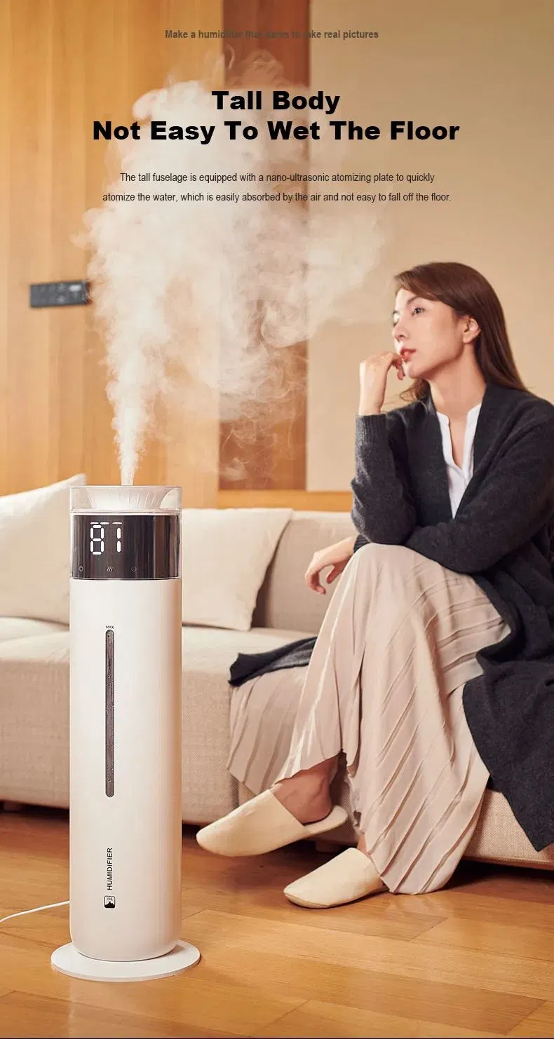 Mzd Cool and Warm Mist Ultrasonic Floor Humidifier