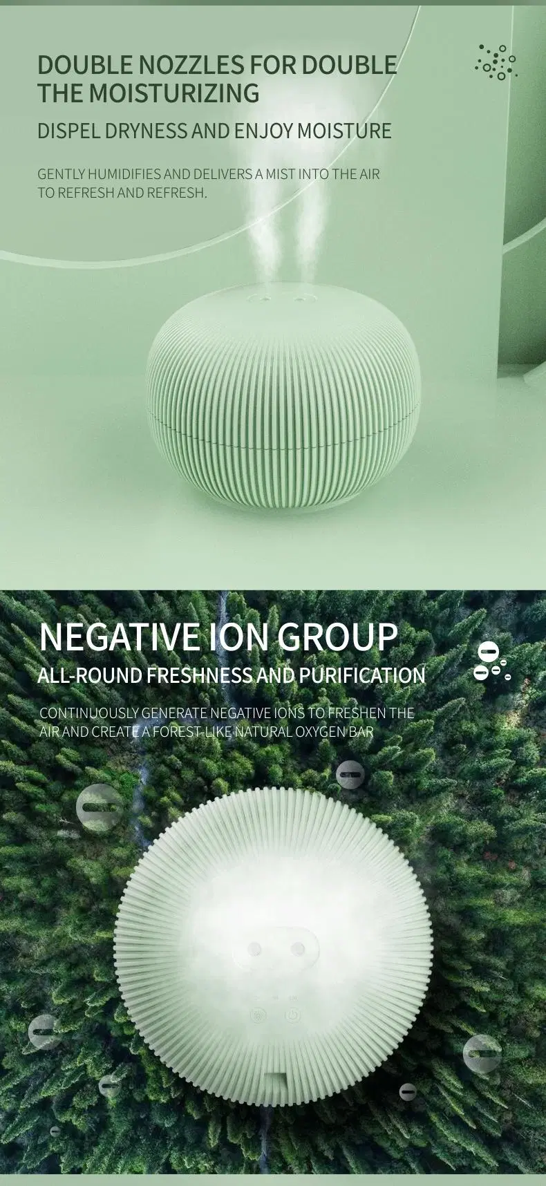 Smart Ultrasonic Personal Aroma Humidifier for Cough