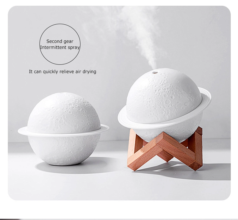 Ultrasonic Moon Lamp Planet Air Humidifier Essential Oil Diffuser Aromatherapy Oil LED Humidifier