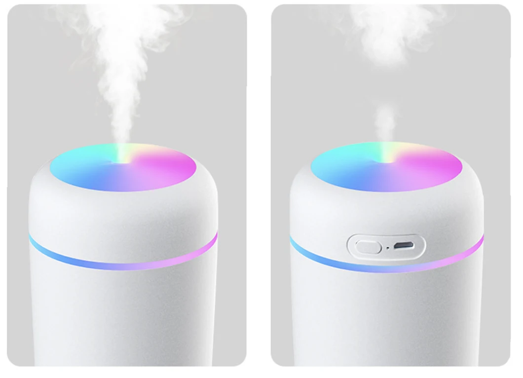 7 Color LED Light 300ml H2O Aroma Diffuser Mini Humidifier