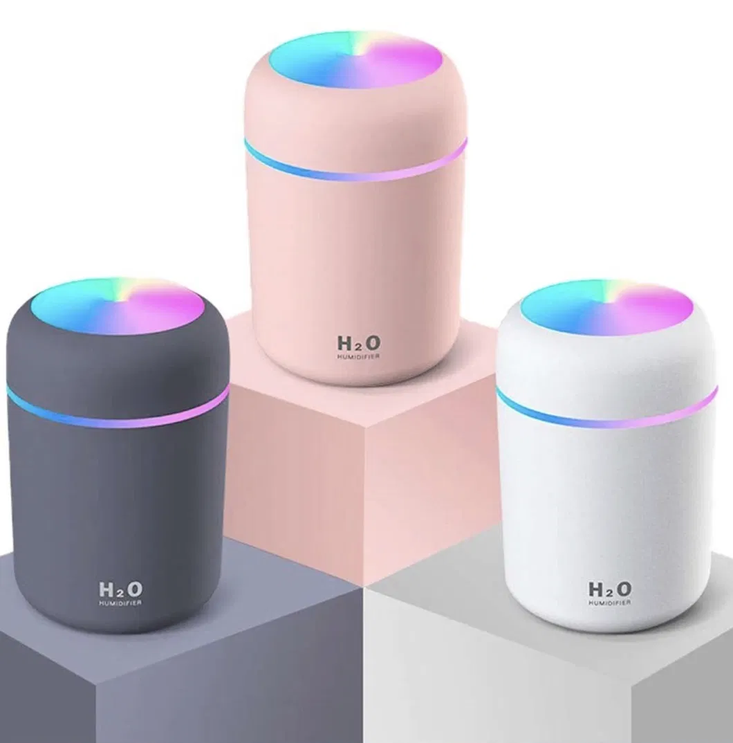 7 Color LED Light 300ml H2O Aroma Diffuser Mini Humidifier