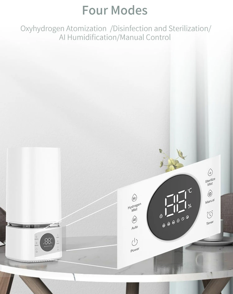 Living Room WiFi LED Light Hydrogen Oxygen Humidifier with APP Remote Control