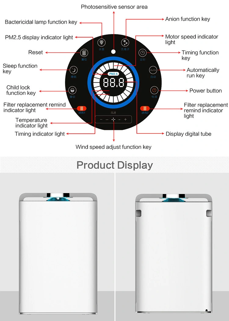 OEM Factory Smart WiFi APP Control Air Purifier Humidifier