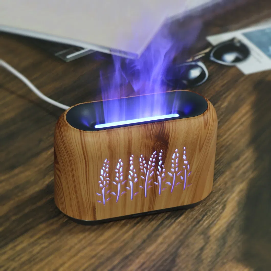 Essential Oil Diffuser Aroma Humidifier with Fire Flame Effect for Home