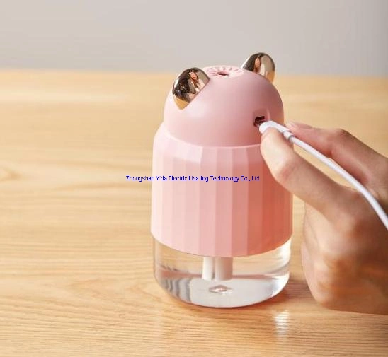 New Design Mini Essential Oil Cool Mist Steam Portable Fragrance Air USB Fantasy Aroma Diffuser Car Humidifier Pink PP