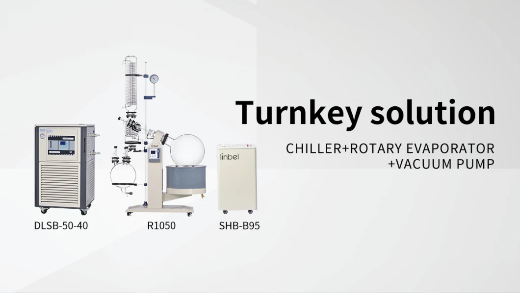 50L Glass Rotary Industrial Evaporator Price Steam Rotary Evaporator