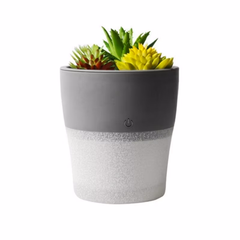 Free Sample Portable Room H20 Spray Air Purifier Humidifier Plant 7 Colors LED USB Ultrasonic Humidifier