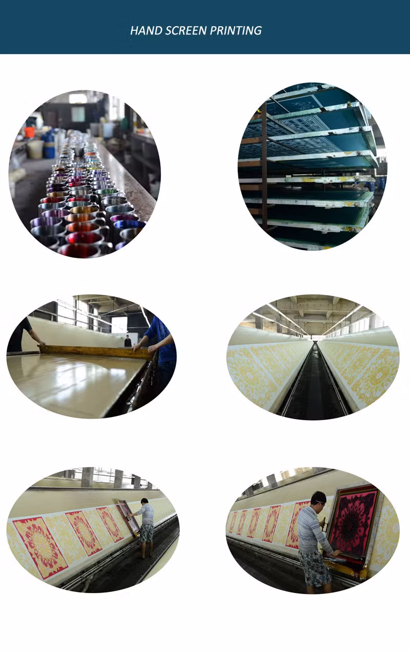 Chinese Oil Painting Custom Design Silk Scarf for Lady