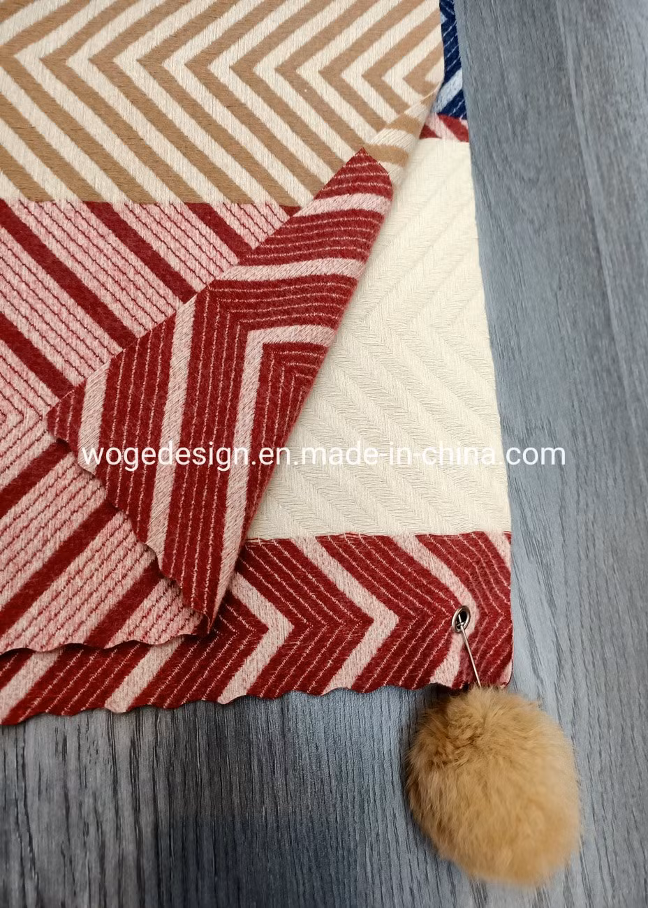 High Quality Luxury Soft Warm Winter Real Rabbit Fulr Pompom Wrap Muffler