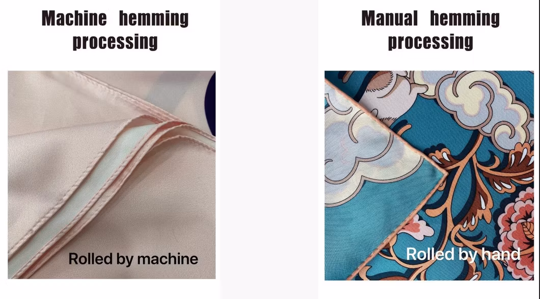 Double-Sided Custom Made Printed Silk Scarf