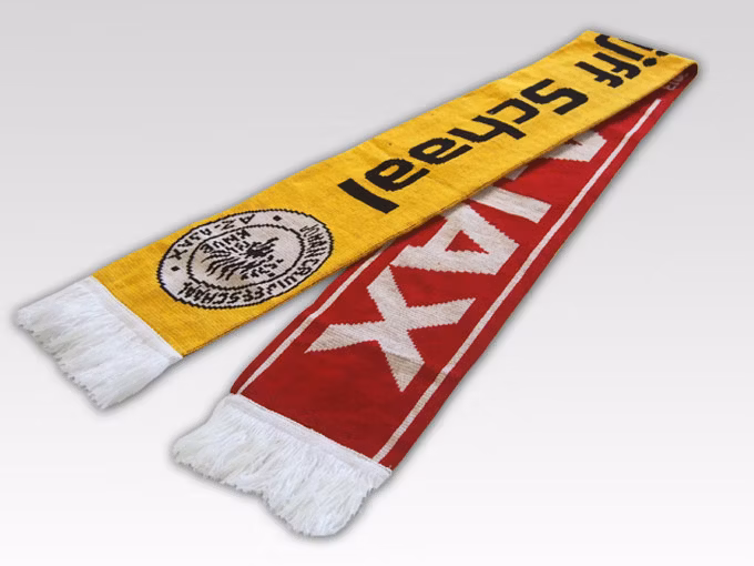 Sport Fan Acrylic Knitted Jacquard Soccer Football Scarf