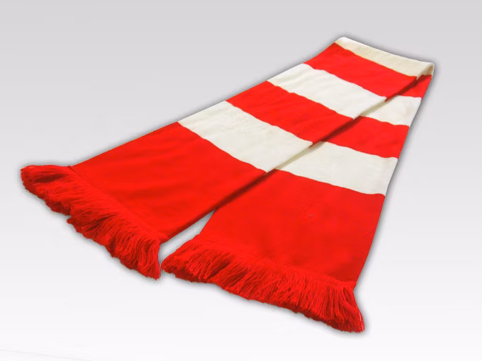 Sport Fan Acrylic Knitted Jacquard Soccer Football Scarf