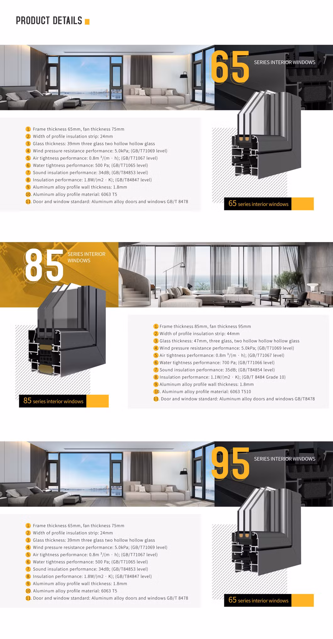 Chinese Newest Product Heat Insulation Storm-Proof Broken Bridge Door Front Door Interior Glass Door Bifold Doors Aluminum Folding Doors Home Design Decoration
