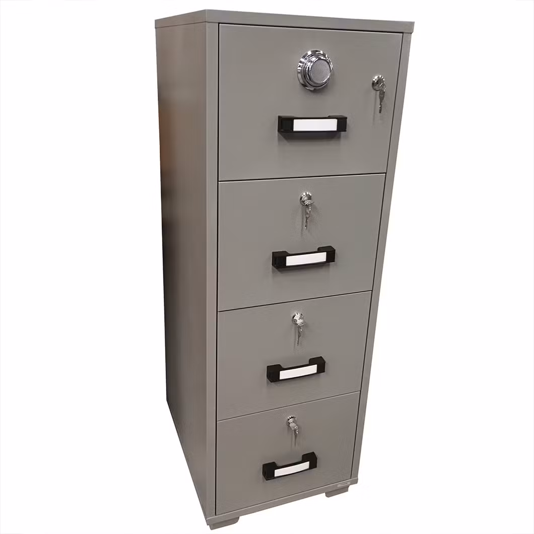 Fire Resistant Filing Cabinet with 4 Drawer, Fireproof 4 Drawer Storage Safe Cabinet, 4 Drawer Document Safe, Fireproof Safe Cabinet, Fireproof Data Safe