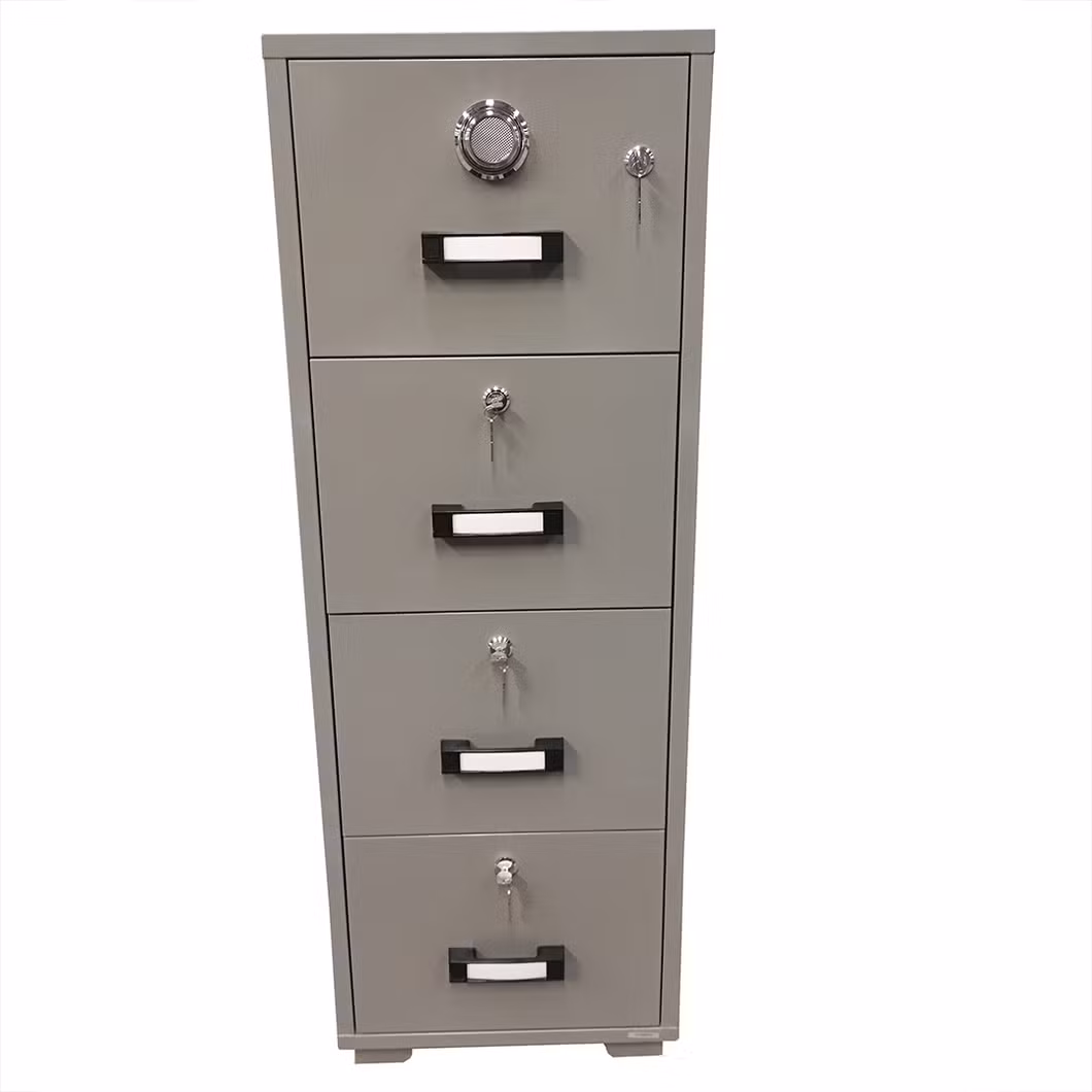 Fire Resistant Filing Cabinet with 4 Drawer, Fireproof 4 Drawer Storage Safe Cabinet, 4 Drawer Document Safe, Fireproof Safe Cabinet, Fireproof Data Safe