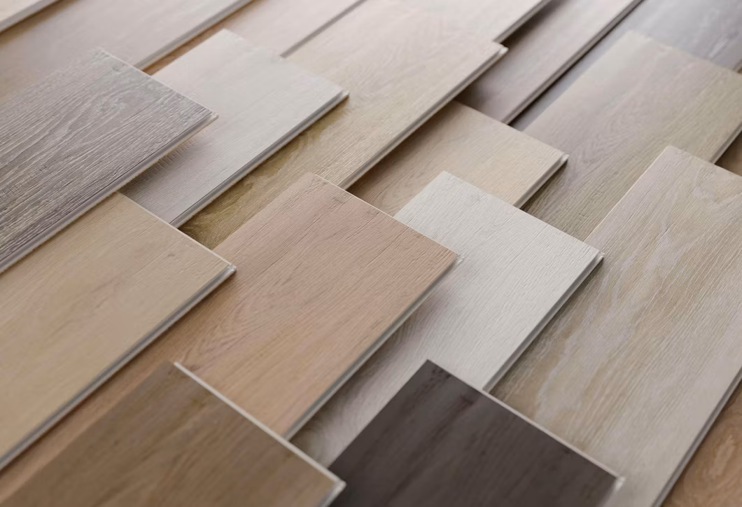 5-12mm Long Board/Herringbone Painted-Bevel Waterproof Anti Scratch Virgin Material E. I. R. PVC WPC/Spc/Lvt/Laminate Click Vinyl Flooring with IXPE/Cork/EVA