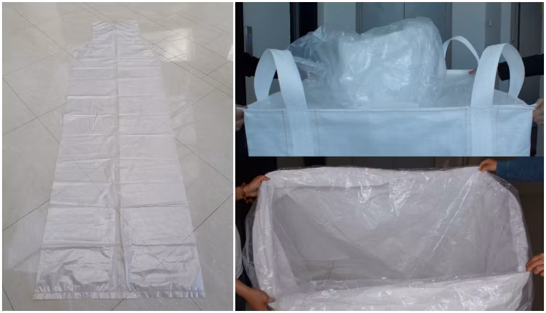 1mt Inner Liner Jumbo Bulk Big Bag 1200kg 1 Ton for Lime Sugar Boric Acid