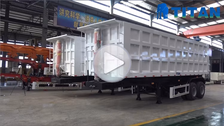 3 Axle 35cbm Tipper Dump Trailers for Sale in Nigeria Apapa Near Me