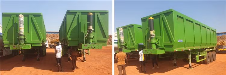 3 Axle 35cbm Tipper Dump Trailers for Sale in Nigeria Apapa Near Me