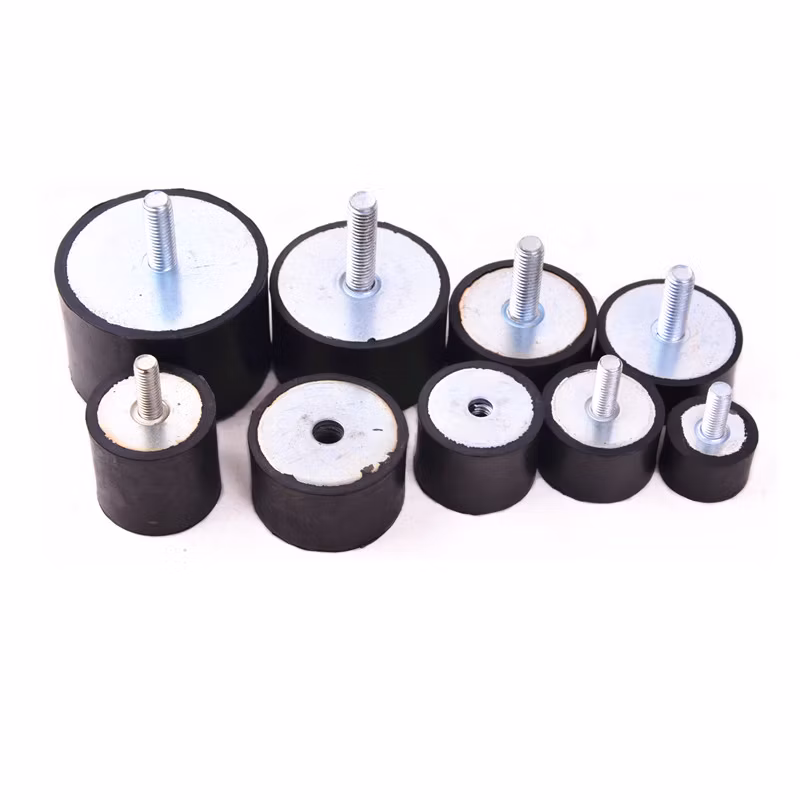 Air Conditioner Anti-Vibration Mount Shock Absorption Rubber Bumper Mounting with Threaded Screw