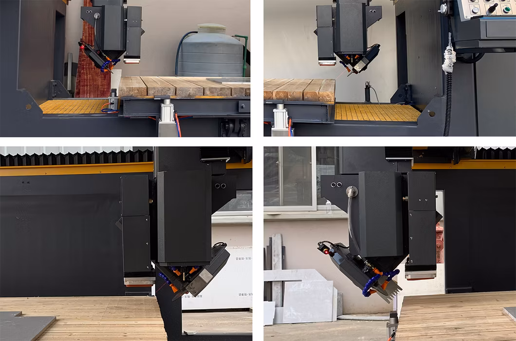 Italy Software 5-Axis CNC Bridge Saw High Speed Granite Marble Quarz Stone Cutting Machine and Sink Countertop Processing Machinery