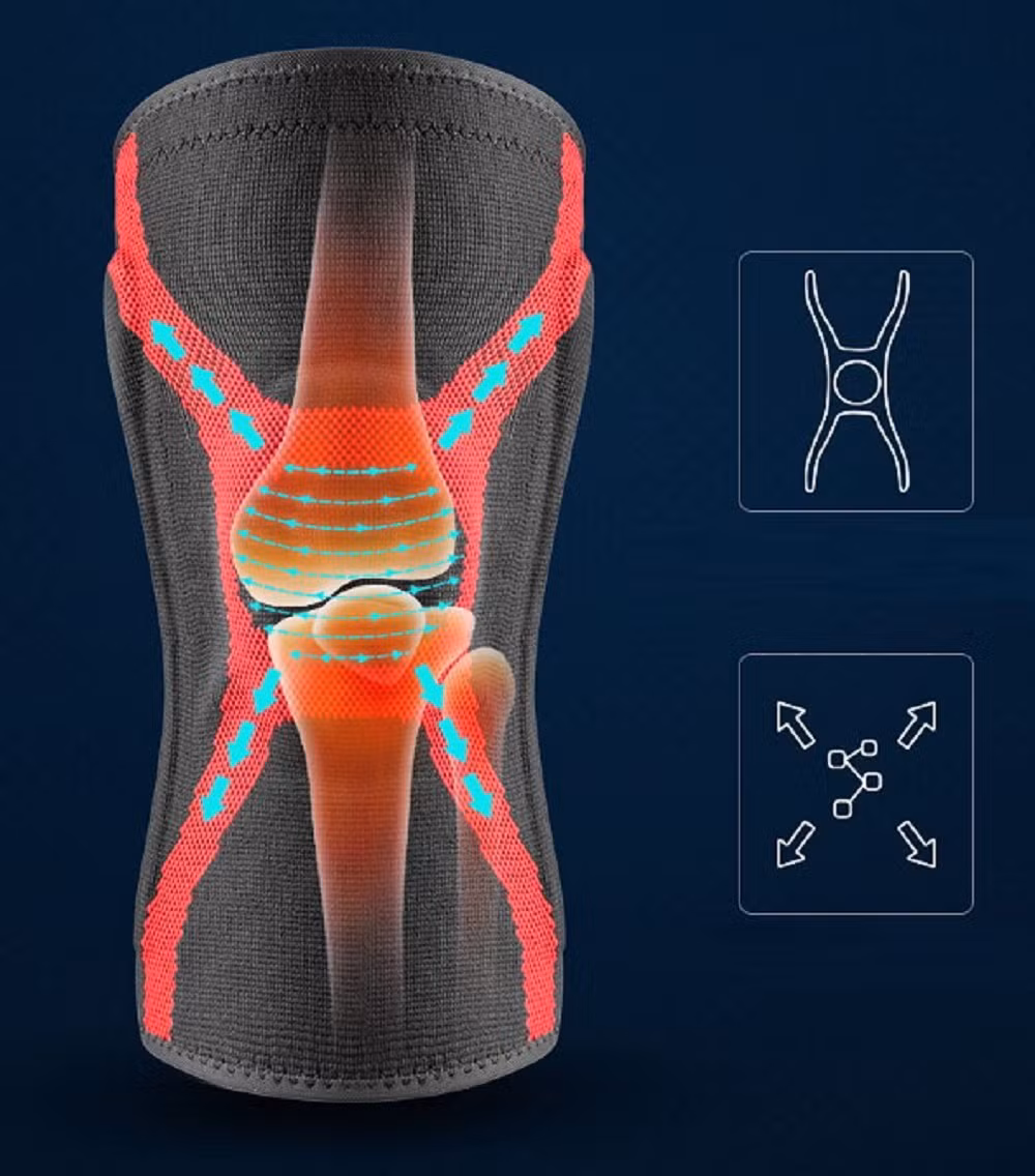 Silicone Knee Pads Fitness Support Sports Equipment Bl18331