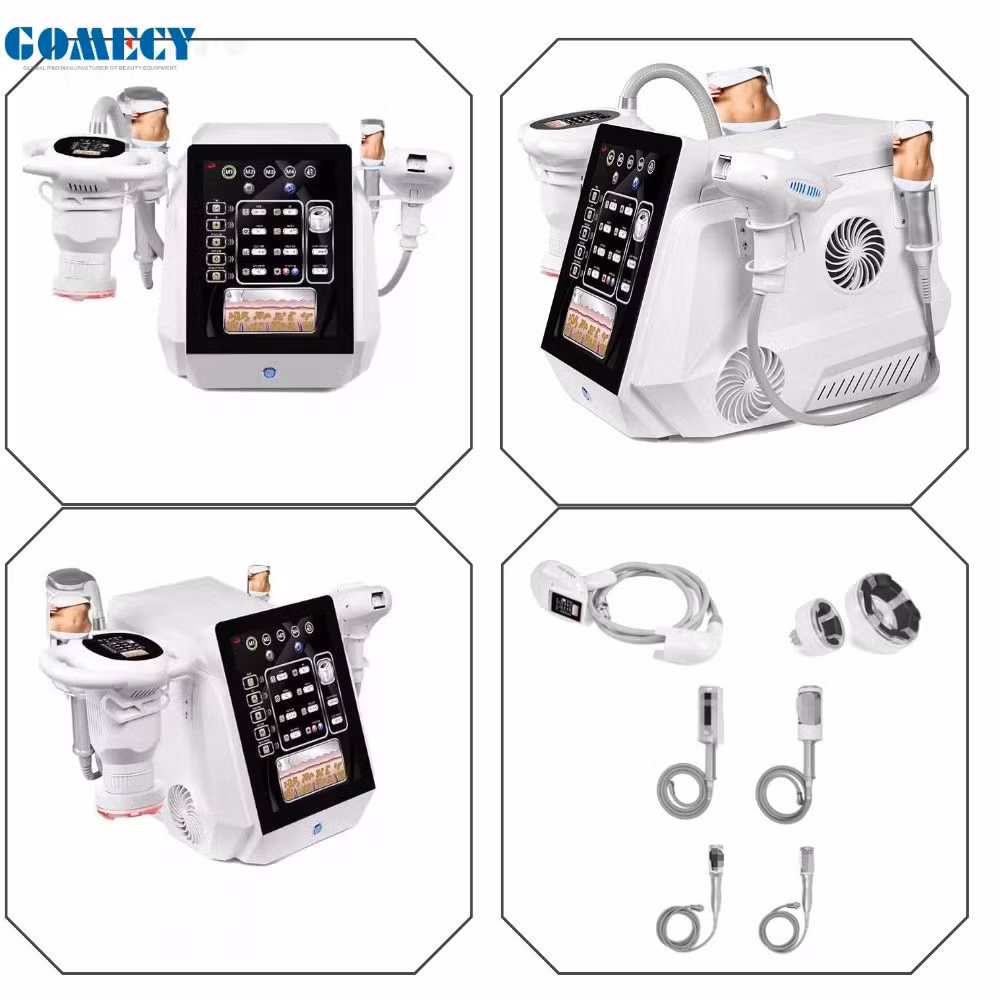 4 in 1 Vacuum Negative Pressure Rotary RF Firming Vibration Roller Anti-Cellulite Massage Face Lifting Skin Tightening Machine