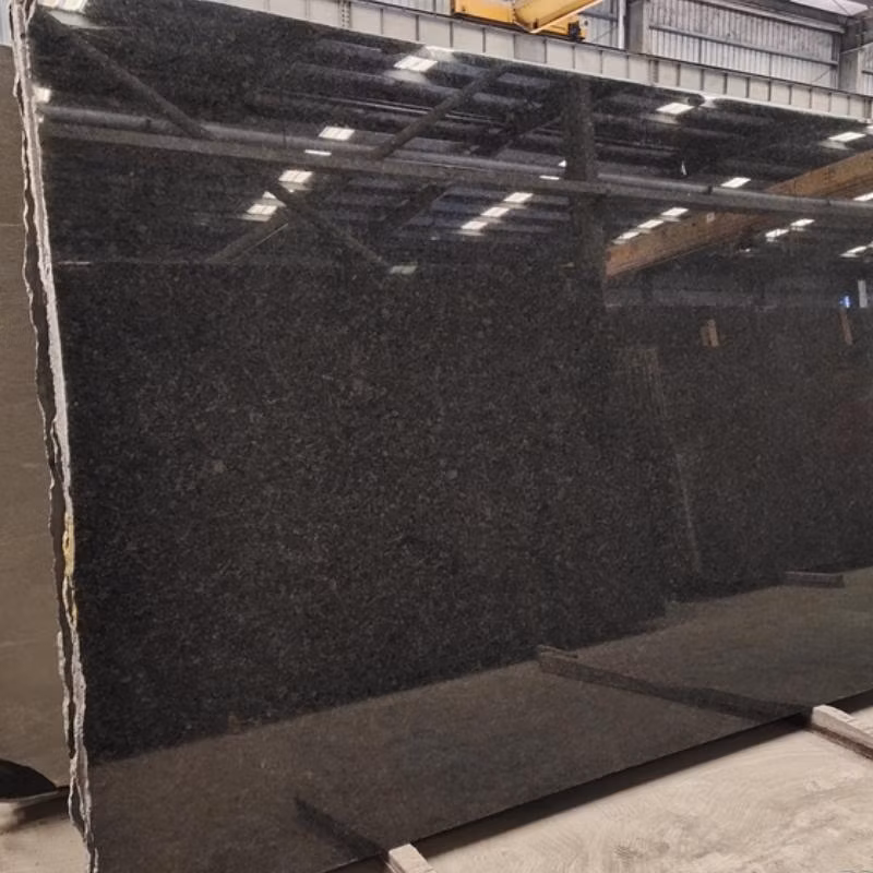 Natural Polished Surface Angola Black Granite Stone Tile Slabs for Floor/Wall /Countertop