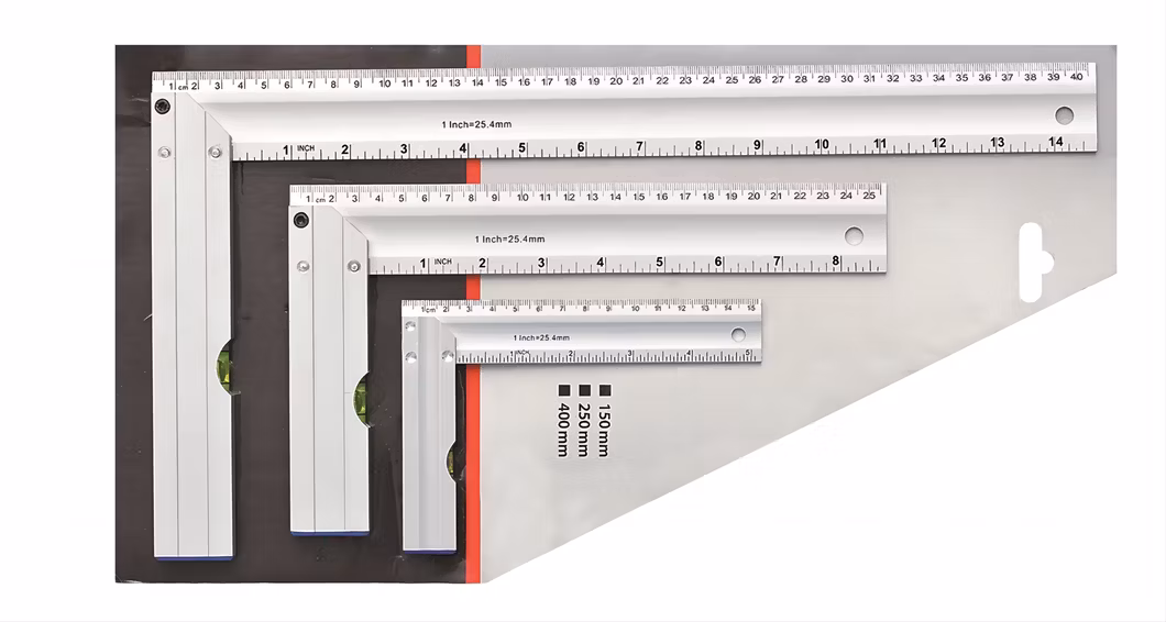 YOUTA Measuring Tool Factory L Square Sewing Ruler China JYT-AN-16 Combination Square Ruler With Bubble Level Metric Measurement Carpenter Framing