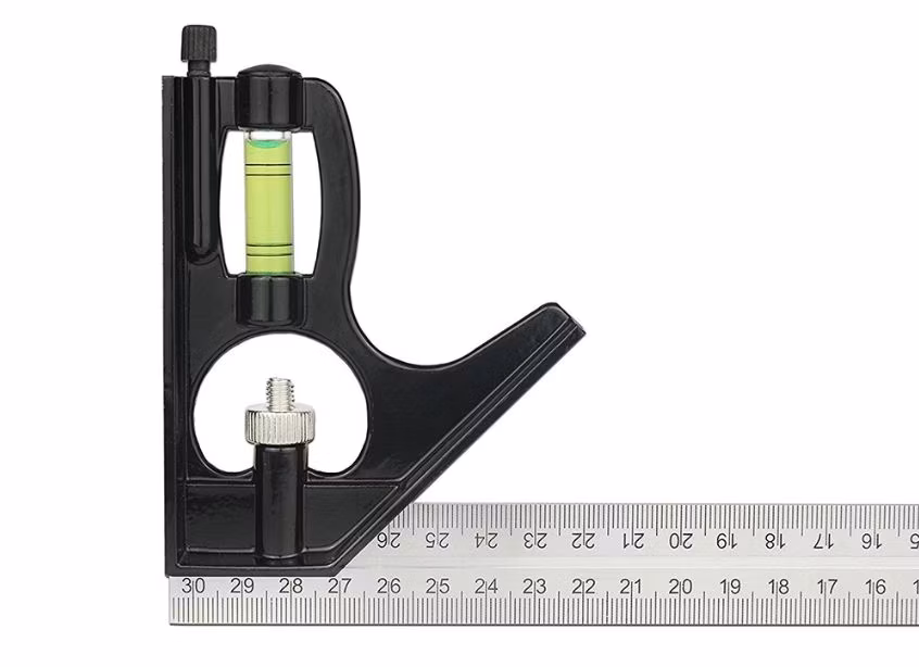 YOUTA Professional Measuring Tools Suppliers Flexible L Square Ruler China JYT-AN-18 Aluminum Combination Square Ruler with Level Vial Scriber