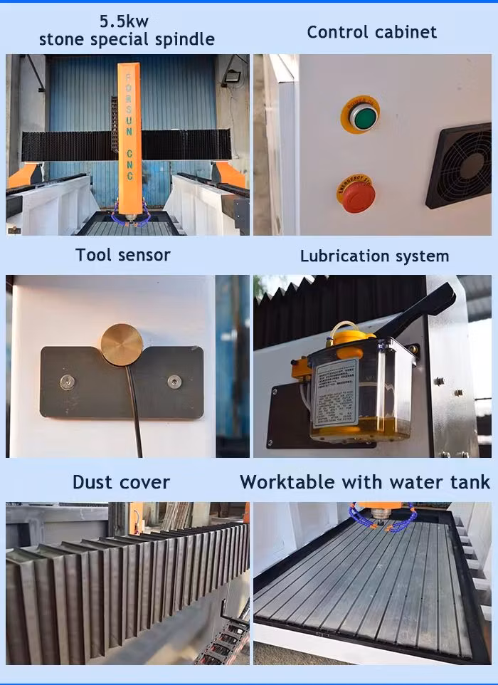 High Precision CNC Stone Marble Engraving Machine for Marble/Granite/Metals/Tombstone