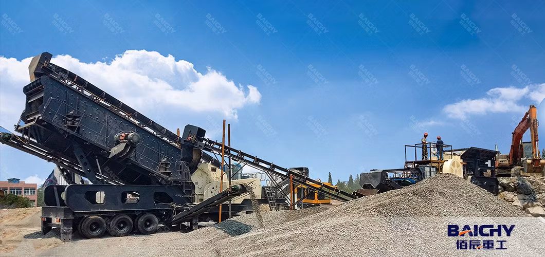 Complete Portable Crushing Plant Price, Quarry Mobile Granite Limestone Gravel Crusher Machine, Aggregate Rock Stone Mobile Crusher