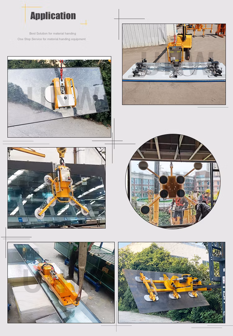 Battery Powered Hanlding Suction Cups Vacuum Lifter for Granite Plates Sandwich Panels