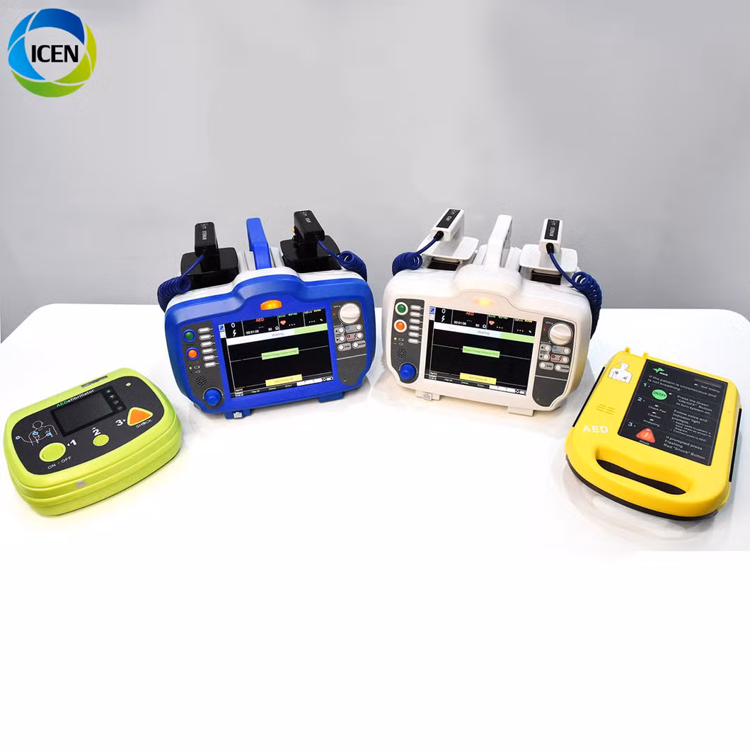 in-C025p Portable Color LCD Cardiac Monitor Screen Cardiac Monitor Aed Defibrillator