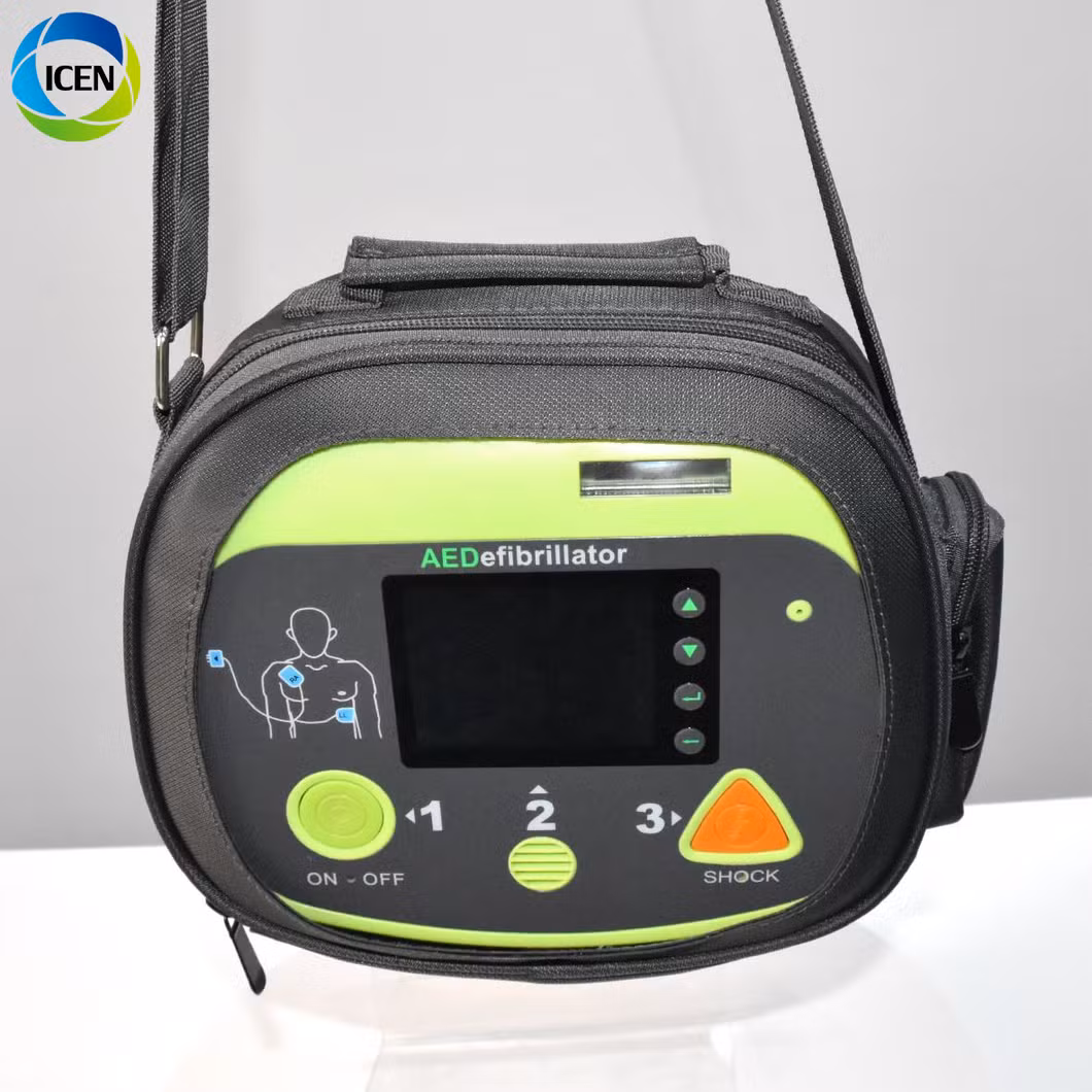 in-C025p Portable Color LCD Cardiac Monitor Screen Cardiac Monitor Aed Defibrillator