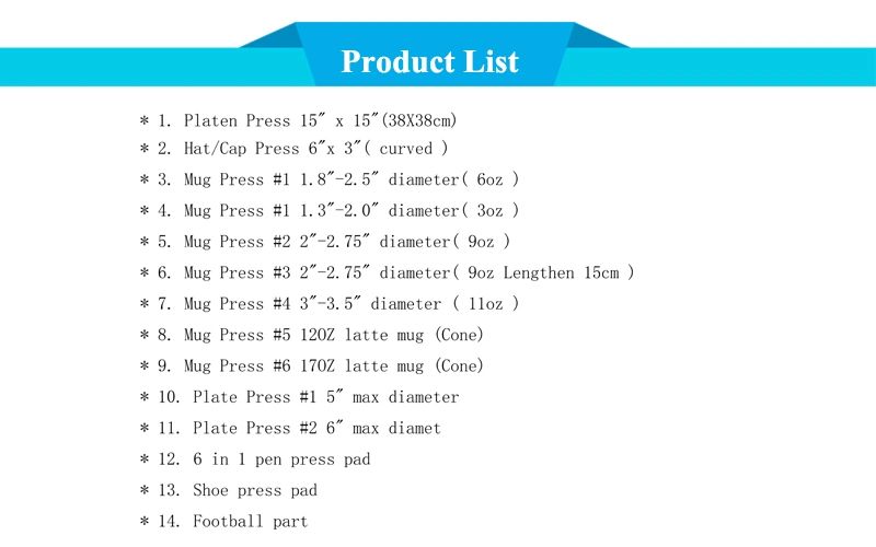 Factory Direct Sale Flatbed Heat Press Machine Design for Mug/Cap/Shoe/Pen/Football Heat Transfer