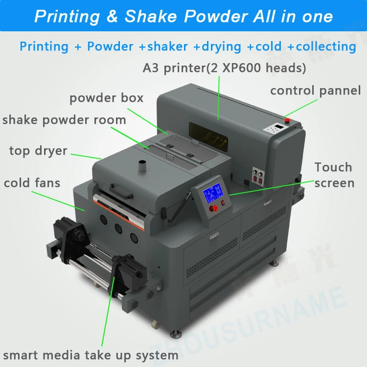 A3 Direct to Film Print Dtf Printer Digital T Shirt Printing Machine