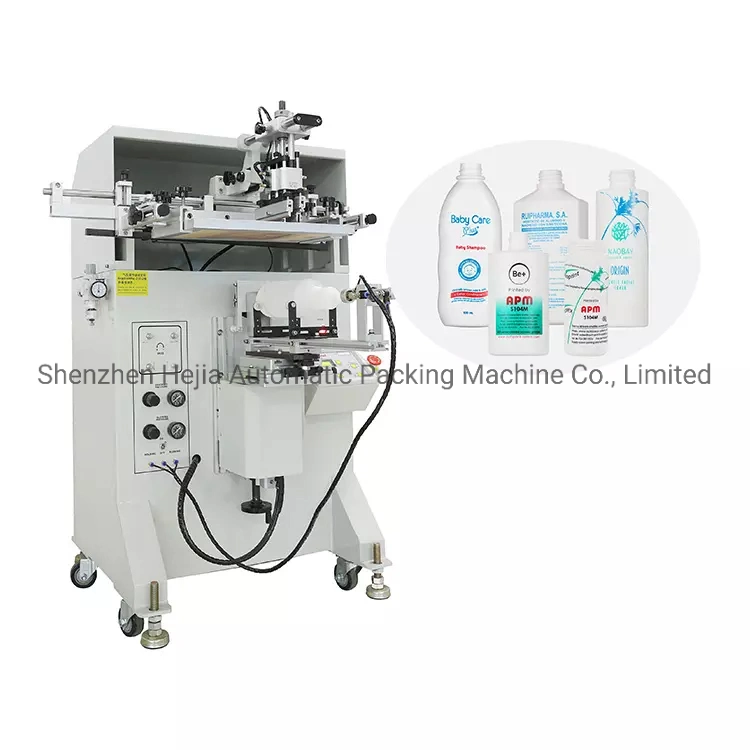 S250 S350 Bottle Semi Automatic Manual Round Plastic Cup Paper Cup Silk Screen Printing Machine