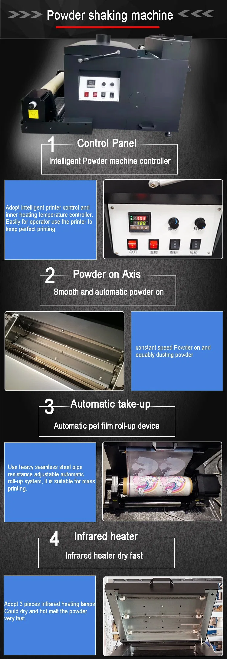 Roll to Roll Printer Dtf Printer A3 Auto Powder Printing Machines