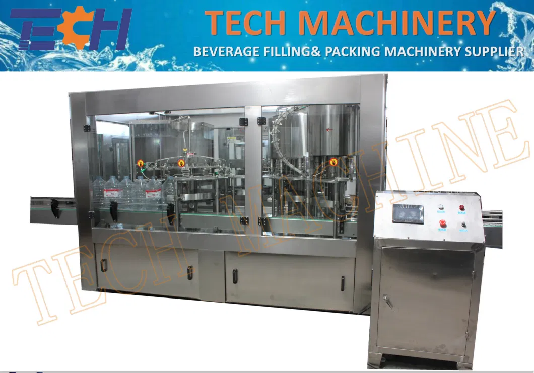 High Automation 19 Liter Mineral Water Bottle Filling Capping Labeling and Date Printing Machine