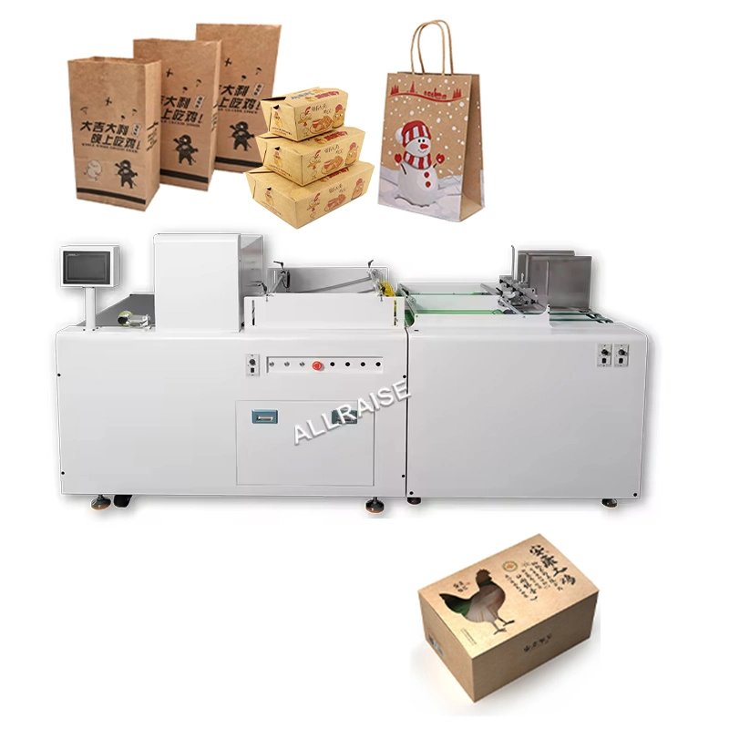 Digital Carton Pizza Box Printing Machine Kraft Paper Cardboard Corrugated Bag Cups Fan Package One Single Inkjet Pass Printer