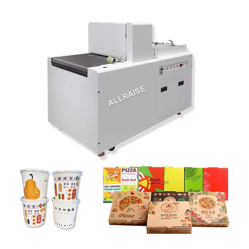 Digital Carton Pizza Box Printing Machine Kraft Paper Cardboard Corrugated Bag Cups Fan Package One Single Inkjet Pass Printer