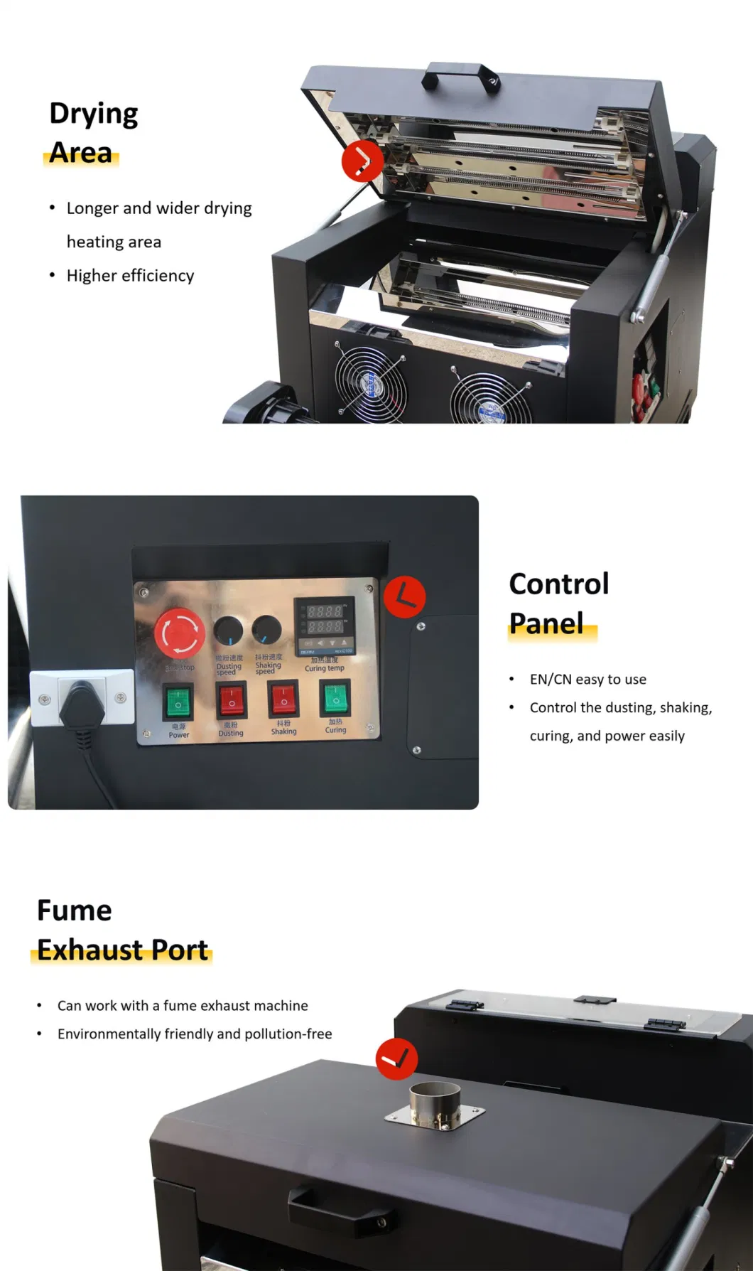 Udefine 30cm Space Saving Dtf Printer and Powder Shaker Set T Shirt Printng Machine for Small Printing Shop Cap Hat T-Shirt Customization Business