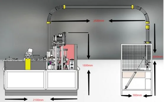 High Speed Fully Automatic Disposable Paper Coffee Cup Forming Die Cutting Printing Making Machine New Top Paper Cup Machine