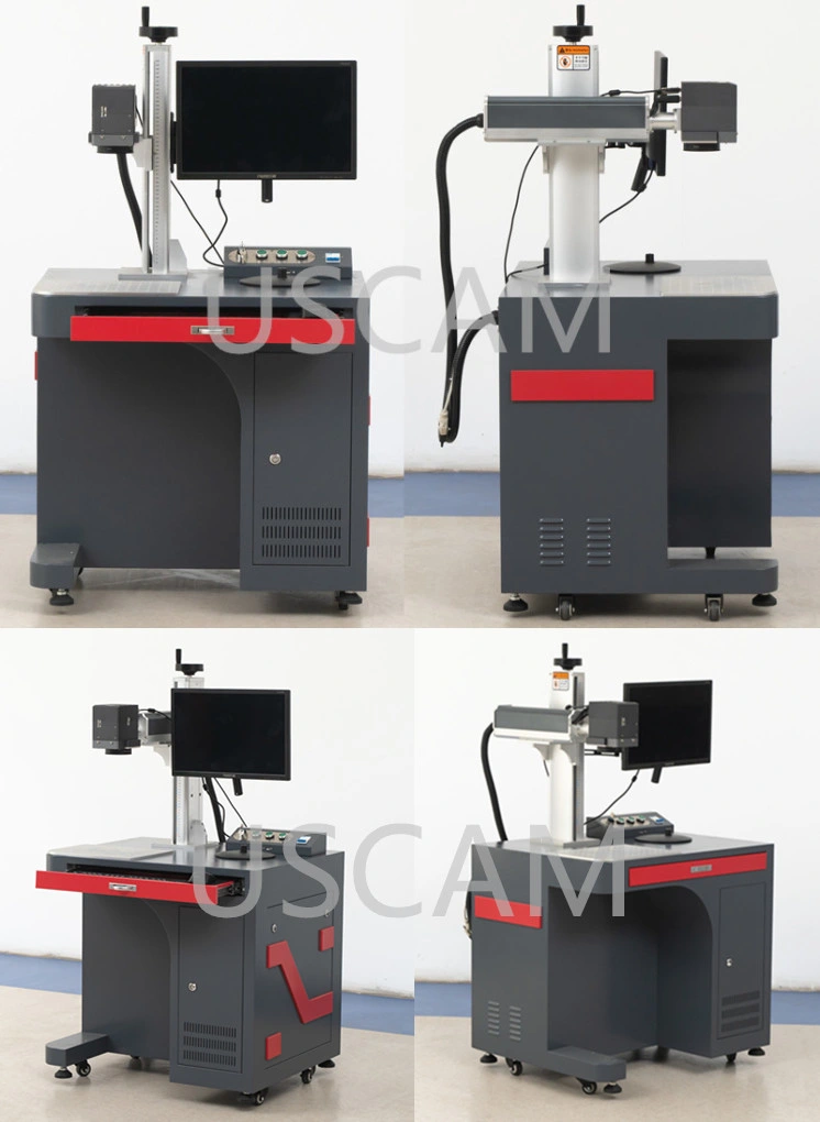 20W 30W 50W Fiber CNC Cup Marking Laser Engraver Metal Marking Round Surface Printing Machine for Metal