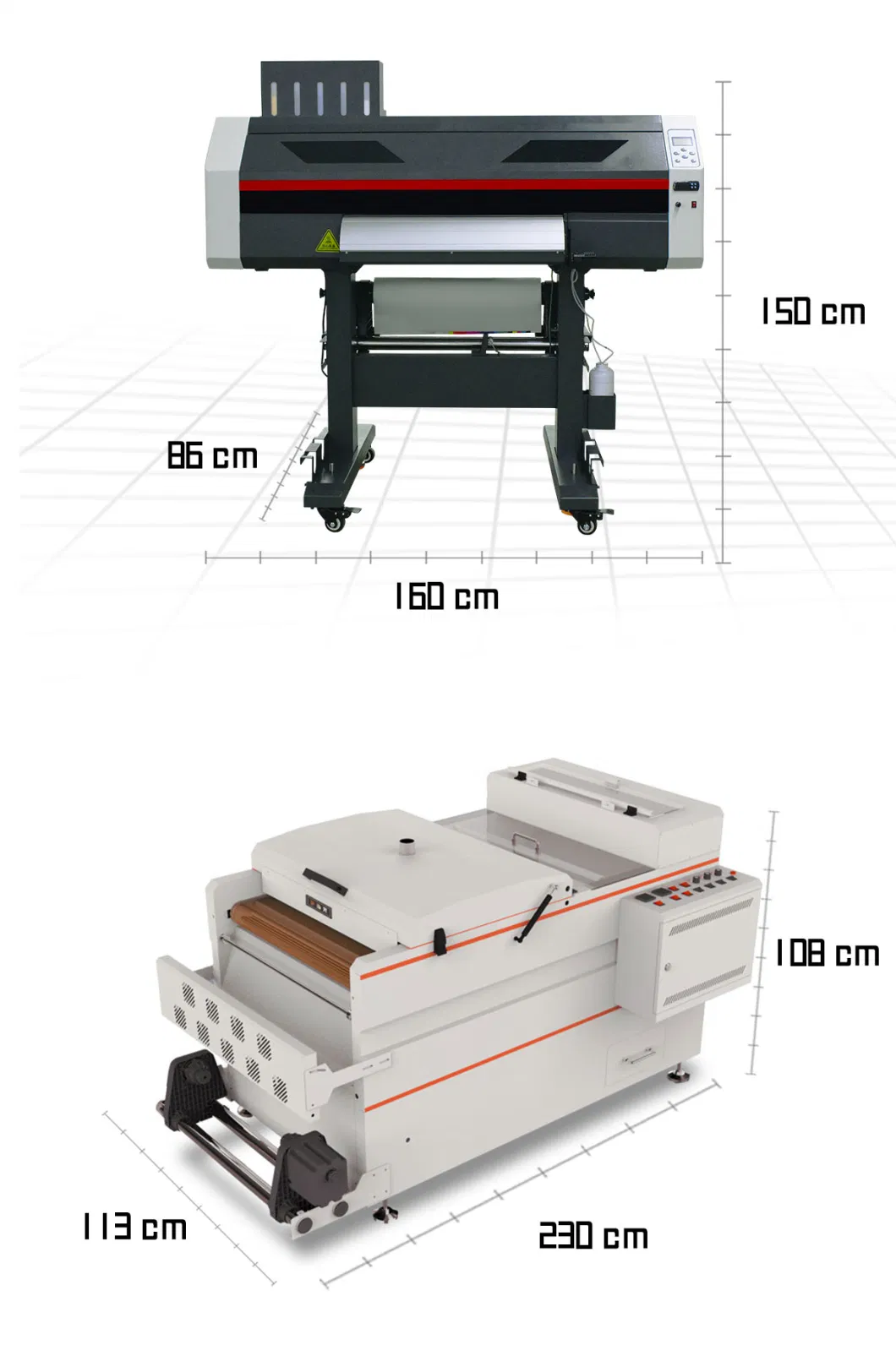 Udefine Top Quality 60cm Dual Head I3200 2400dpi DIY T-Shirt Cap Inkjet Dtf Heat Transfer Printing Machine