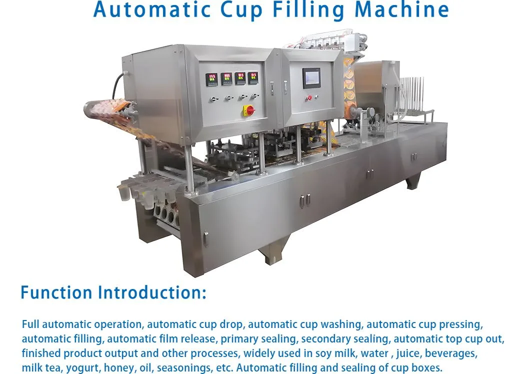 Fully Automatic and Semi-Automatic Yogurt Cup Filling and Sealing Machine